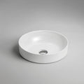 Kruhové umyvadlo na desku z bílé sanitární keramiky, Ø 40 cm, výška 12 cm